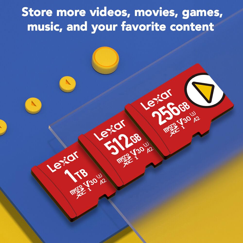 Lexar Lmsplay256G-Bnsng Memoria Flash 256 Gb Microsdxc UhS-I Classe 10 (256gb Lexar Play Microsdxc UhS-I Cards, Up To 150mb/s Read)