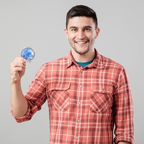 Miniatura 6 de Pastillero de bolsillo pequeño, pastillero de metal portátil con 3 compartimentos, soporte compacto para pastillas de medicina de viaje con espejo,