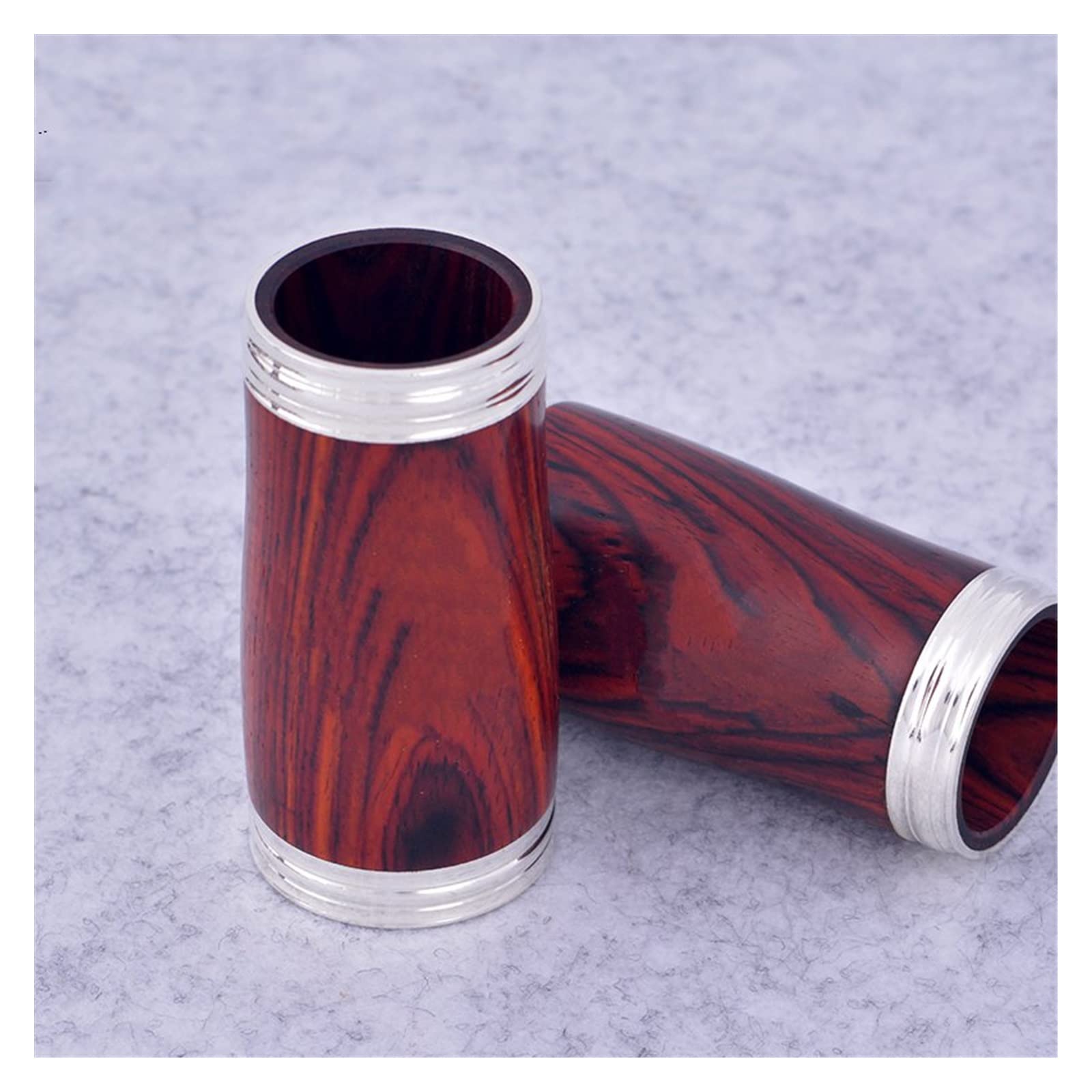 Clarinete Cocobolo Profesional A-Tone 17 Teclas Clarinete Plateado