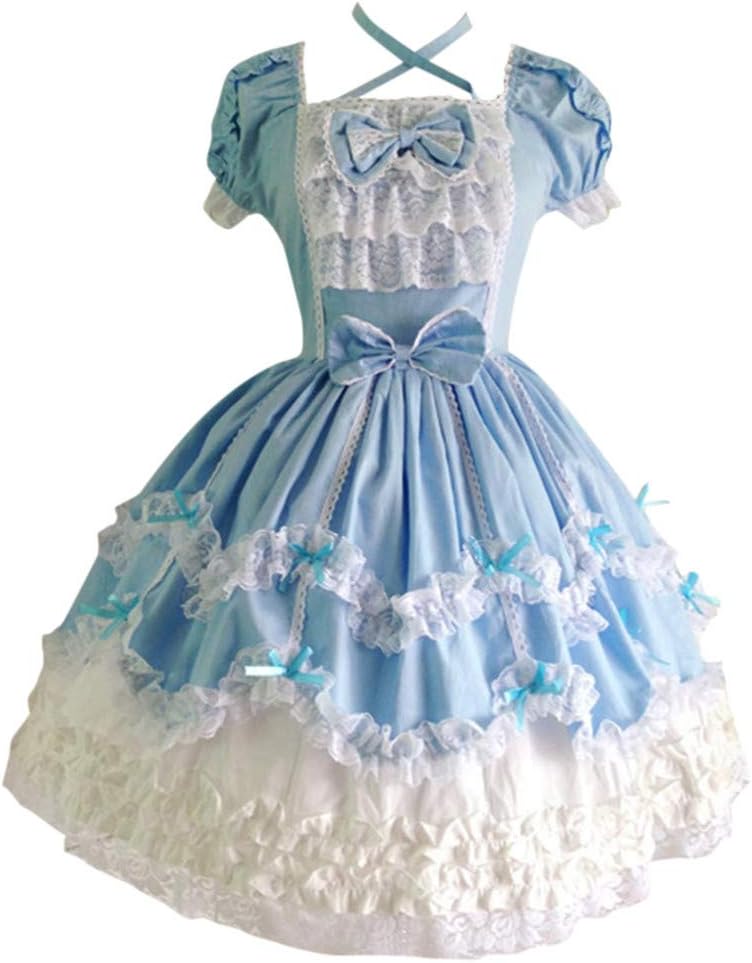 FranterdWomen's Gothic Princess Cosplay Sweet Lolita Dress