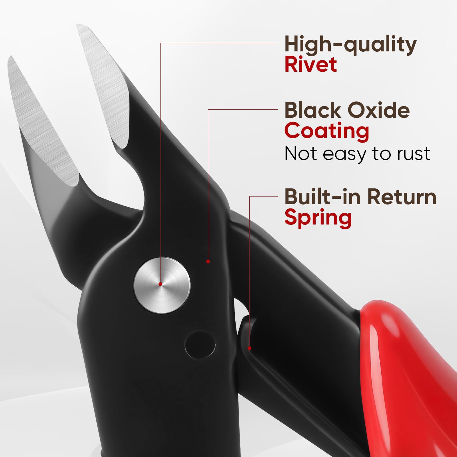 EamPrsk 5 Inch Flush Cutters, 1 Pack Micro Wire Sharp Zip Tie...