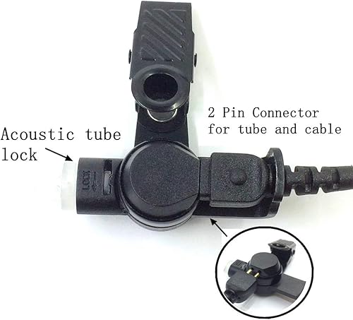 Miniatura 3 de Auriculares para Motorola Walkie Talkies con micrófono de 2 pines de tubo acústico y PPT para CP200 GP2000 XU1100 PRO1150 MU12 (paquete de 1)