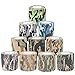 HUSZZM 10pcs Cinta de Camuflaje de Tela no Tejida Reutilizable Cinta Adhesiva de Camuflaje autoadhesiva Estiramiento Protector Rollo de Vendaje para Caza/Camping/Senderismo/Pesca
