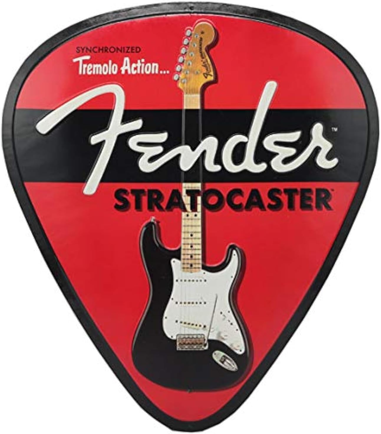 Fender Stratocaster Guitars Metal Sign - Vintage Fender Sign for Man Cave or Bedroom