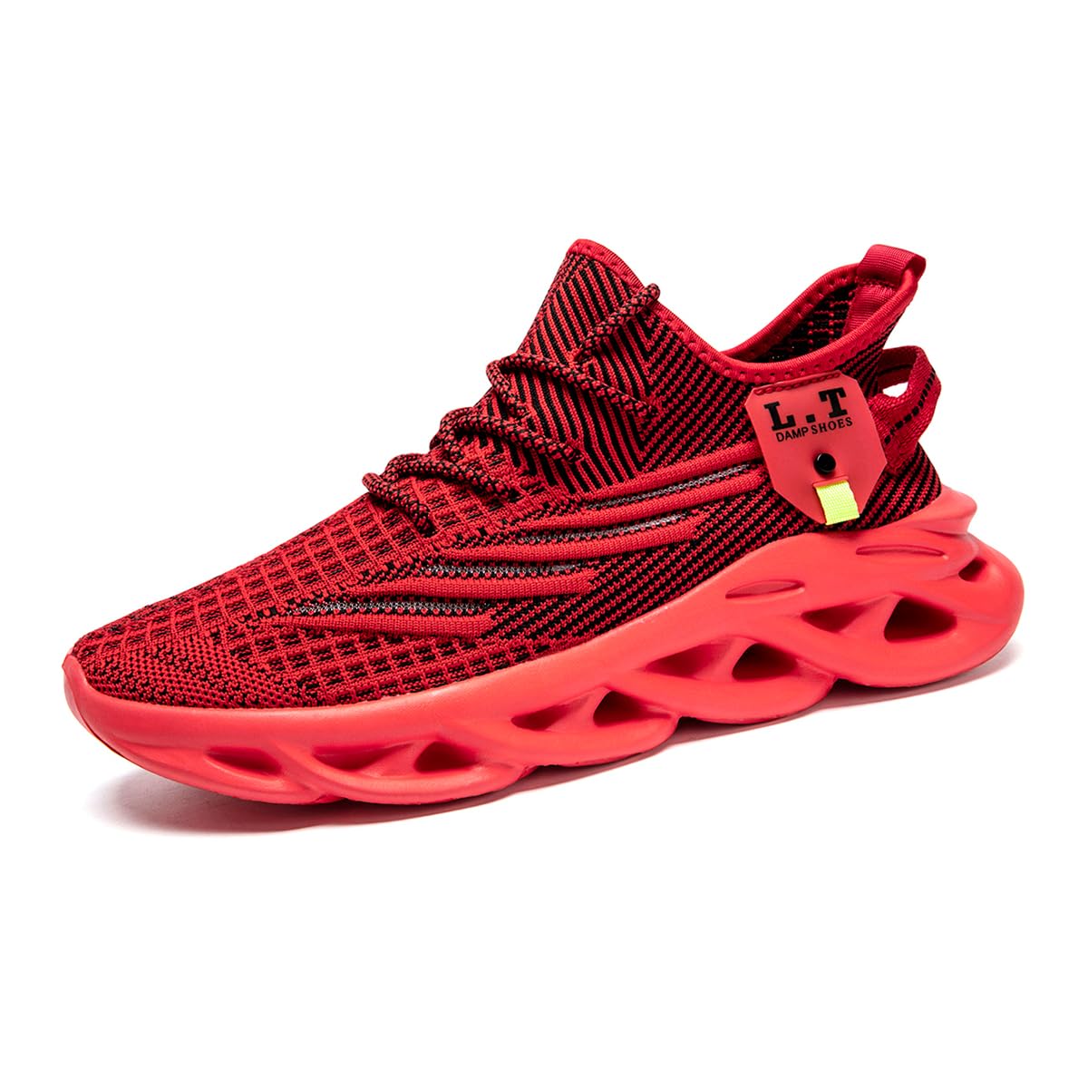 EGMPDA Mens Shoes Running Slip On Tennis Walking Shoes Lightweight Breathable Sneakers for Gym Work Casual Soft Sole