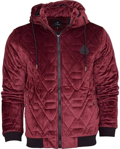 Mens Designer Hooded Velvet Velour 