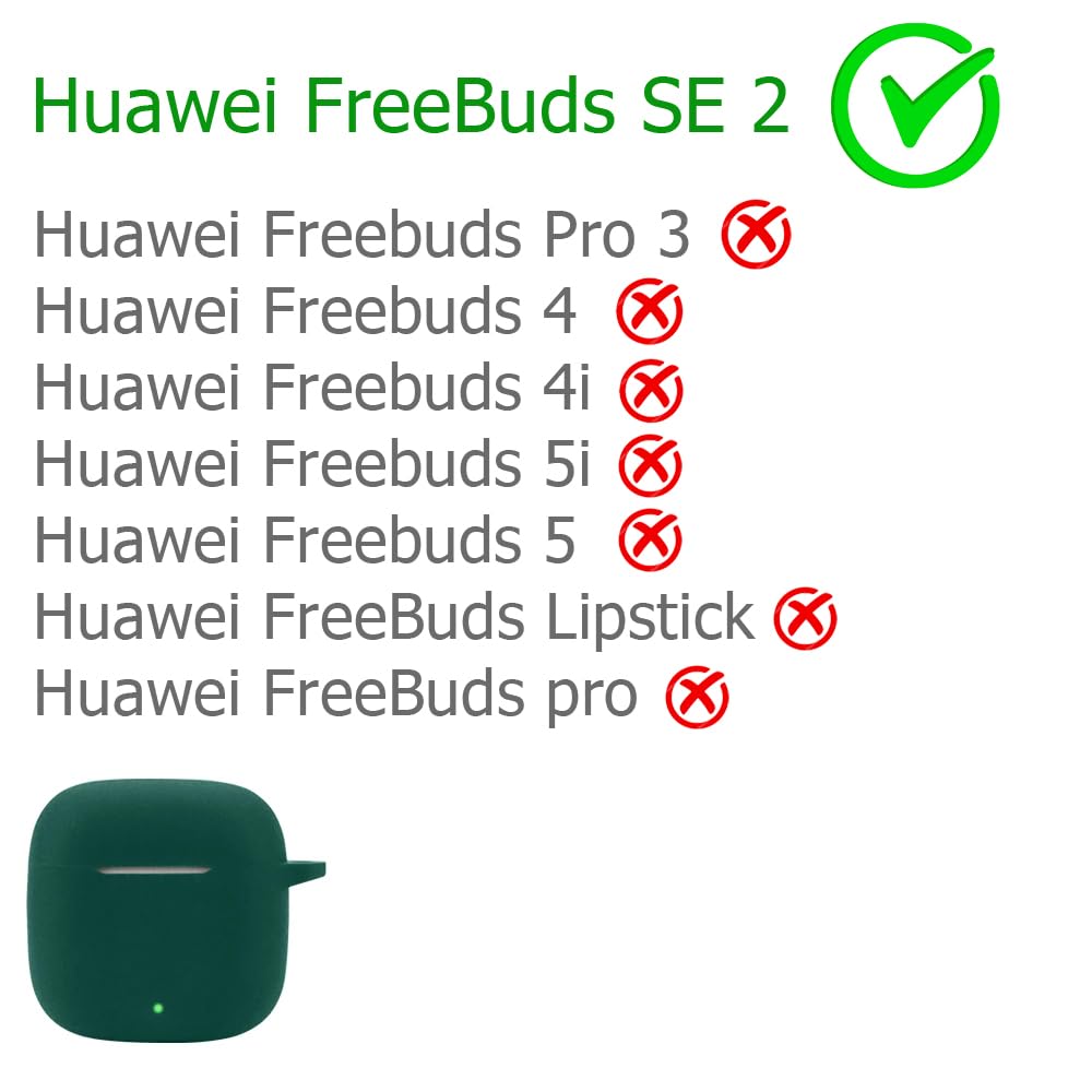 Coverzone Huawei FreeBuds SE 2 ile Uyumlu Kulaklık Kılıf Darbeye Dayanıklı Silikon Yumuşak Koruyucu Toz ve Kirden Koruyan Huawei FreeBuds SE 2 ile Uyumlu (Açık Pembe)