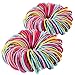 Premium 200 PCS Elastic Hair Ties, Multi-color Ouchless Ponytail Holders, Hair Bands Holders Hair Accessories for Girls