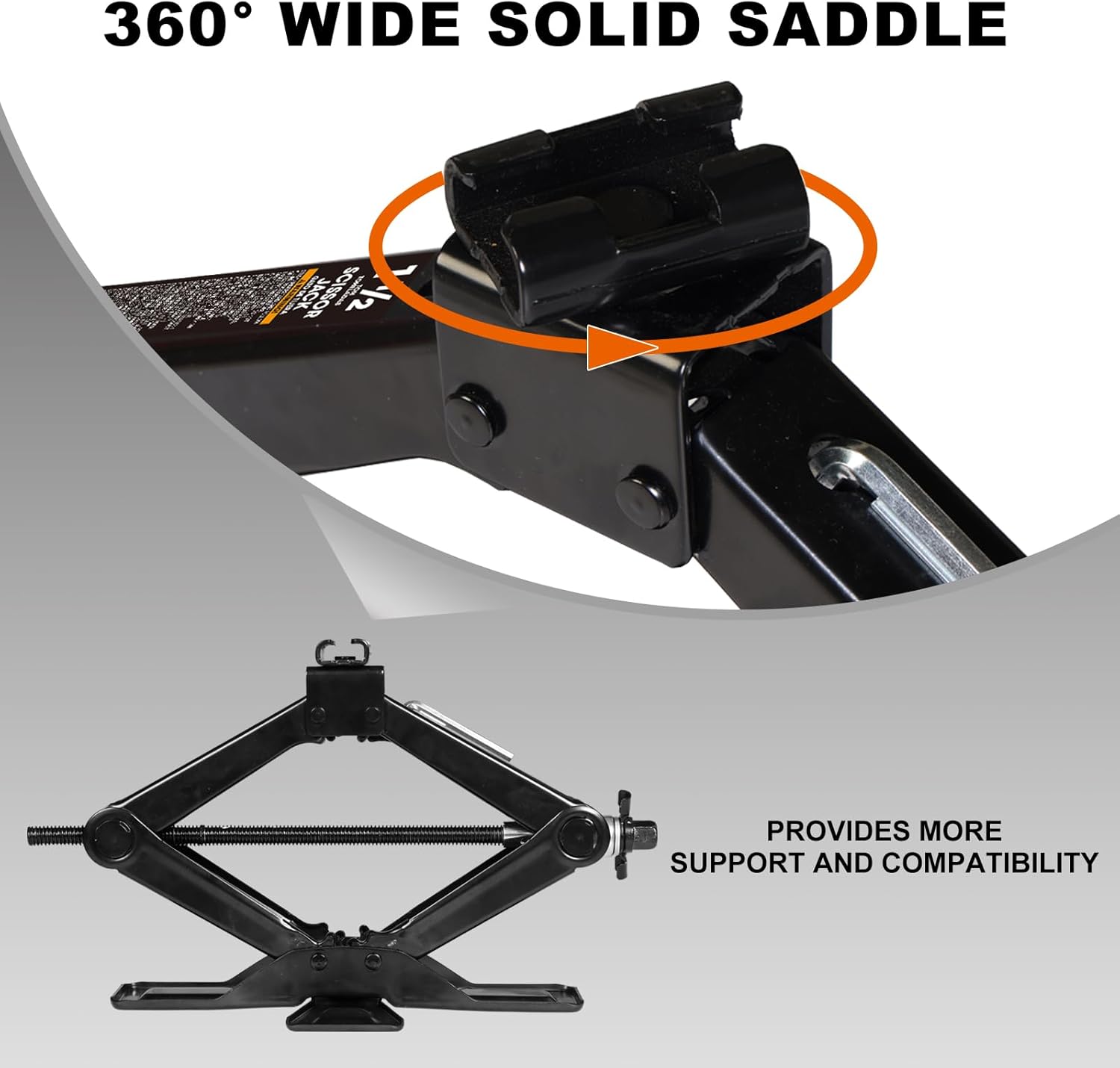Big RED AST10202SR Torin Wide Base Cross Car Scissor Jack: Steel Portable Quick Lift Tire Jacks Include Ratchet Wrench for Car, Truck, Sedans and MPV, 1.5 Ton (3,000 lbs) Capacity, Black