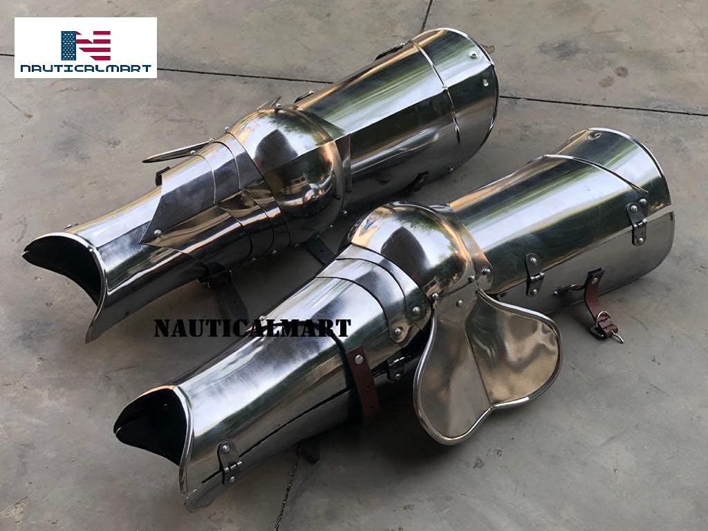 Nautical-Mart Steel Greaves Medieval LARP Armor Reenactment Leg Guard