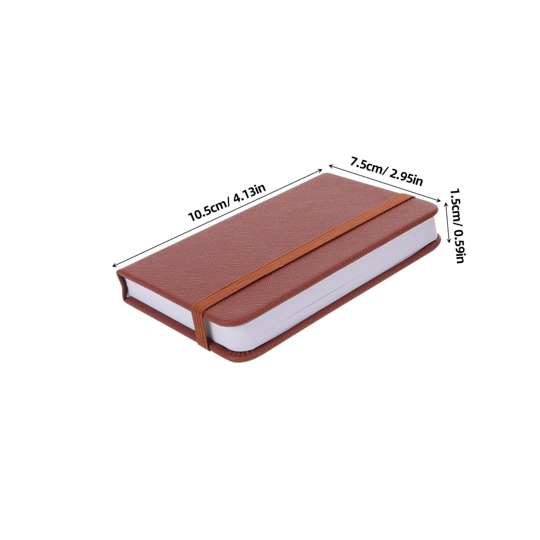 HOMSFOU Mini Carnet de Notes A7 10 Pièces en Cuir Pu, Carnet de Poche