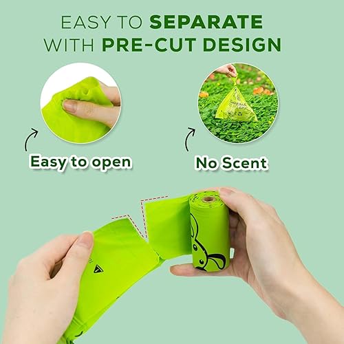 Miniatura 7 de ANECO Bolsas compostables de 1.6 galones (50 unidades) y bolsas de excremento de perro (135 unidades)