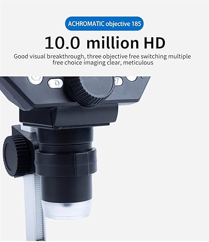 Miniatura 4 de 10MP 4.3" LCD Screen Digital Microscope1-1000x Zoom Endoscope Camera USB Microscopio (Color  Plastic Base)