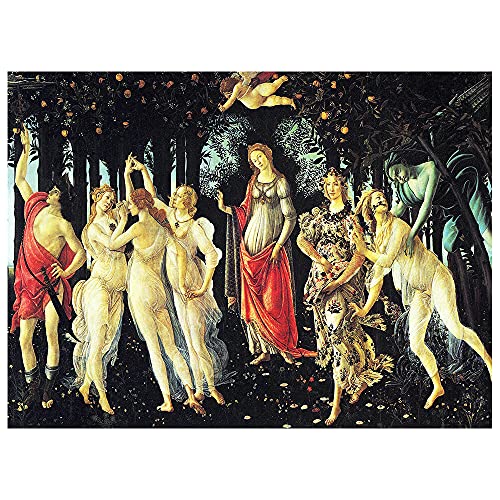 - Stampa su tela - La Primavera - Sandro Botticelli - Quadro su Tela Decorazione Parete cm. 40x50