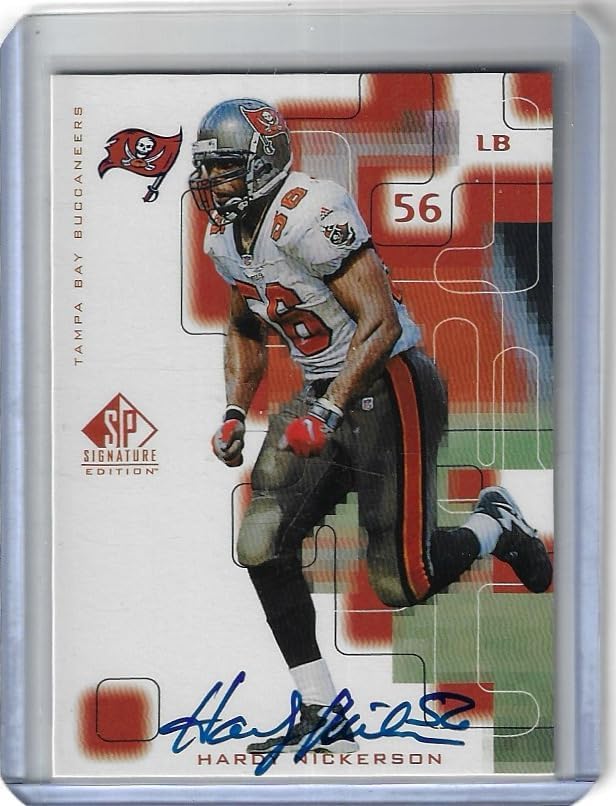 Hardy Hickerson Autographed On card Auto Special Insert Collectible Football Card- 1999 Upper Deck SP Signature Edition Football Card #HN (Buccaneers)