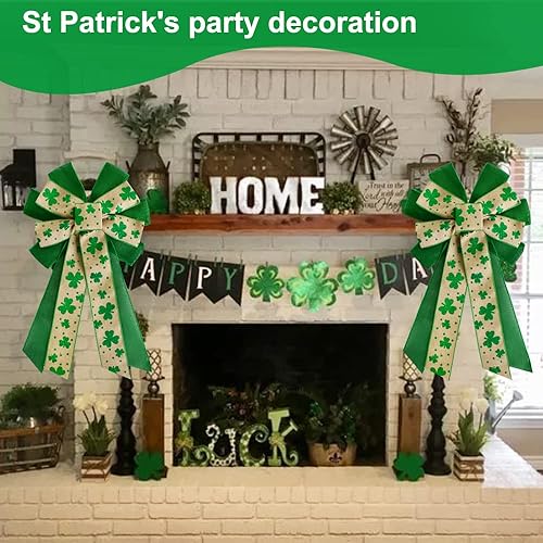 Miniatura 3 de TONIFUL 2 lazos grandes de 20 pulgadas, decoraciones de Pascua, lazos de Pascua, lazos rosados, para decoración de Pascua, decoración de corona,