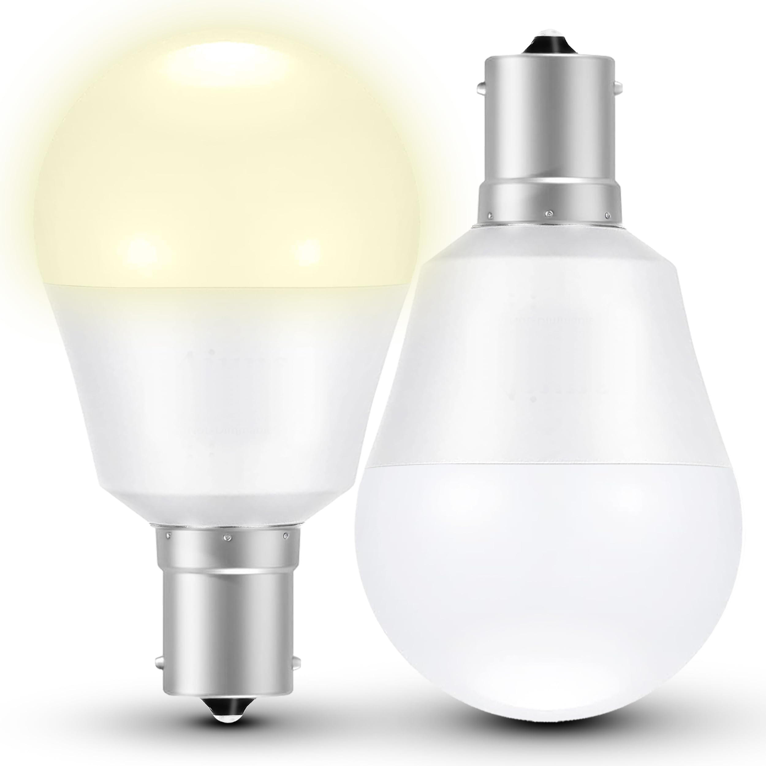 12V RV Vanity LED Light Bulbs, 4W BA15s 1156 1141 20-99 1003 7506 Vanity Replacement Bulb for 5th Wheel Camper Trailer Motorhomes Bathroom Marine Boat Lighting, Natural White 4000K, Pack of 2