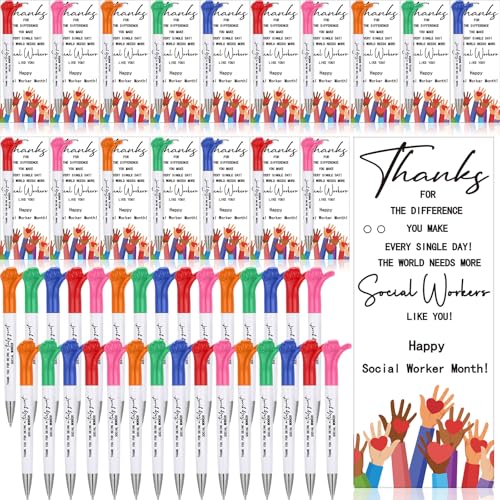 Chiisong 50 Set Social Worker Appreciation Gifts Set Include Social