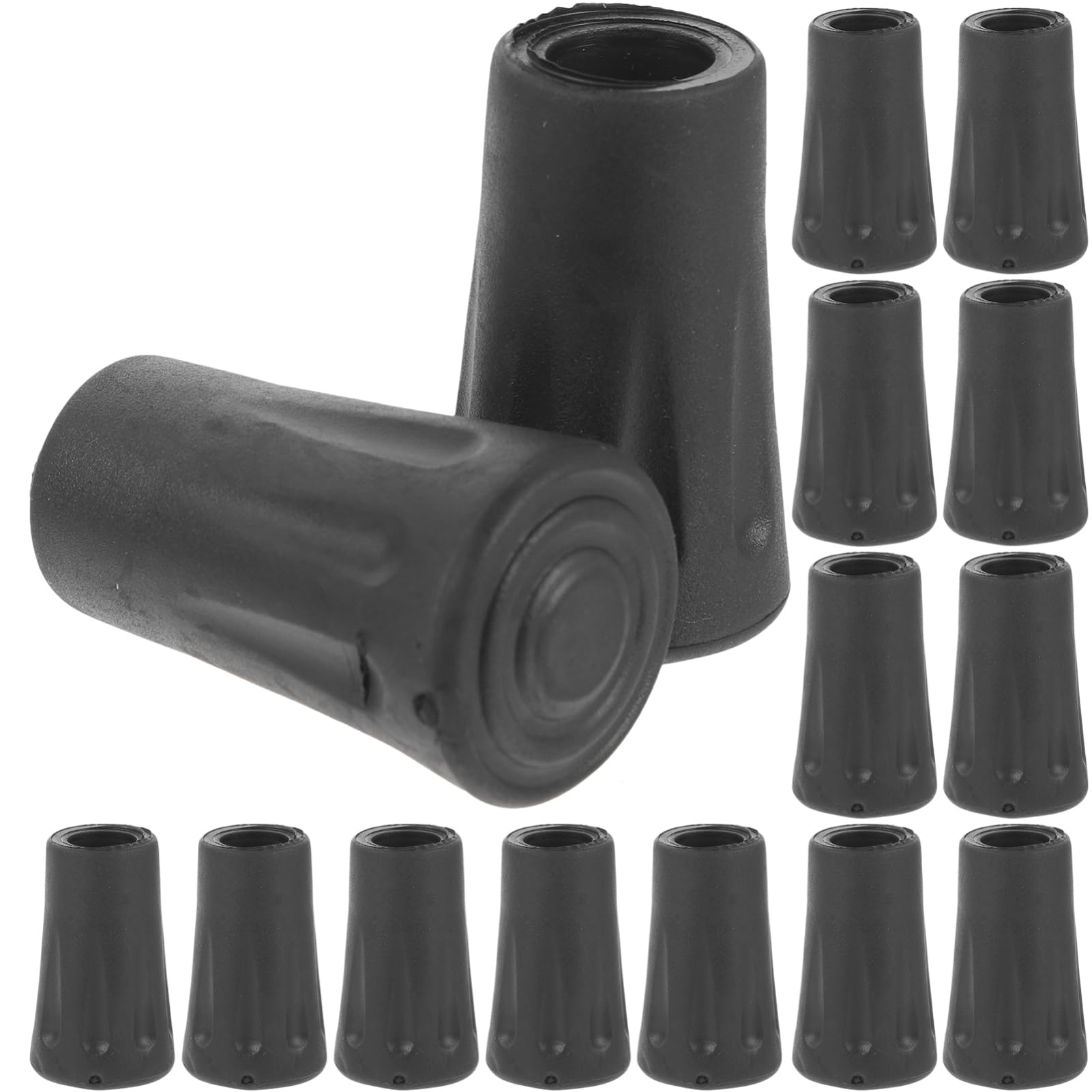 Toddmomy Couverture De De Trekking Conseils De Canne De Randonnée Bâtons De Randonnée Bâtons De Marche pour La Randonnée Poignée Black Caoutchouc