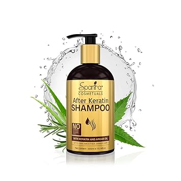 Spantra After Keratin Shampoo | Anti-Dandruff | Anti-Frizz | Antioxidant | Breakage Control | Conditioning | Curl Enhancing | Damage Control | High Gloss | Hydrating | Moisturizing | Nourishing | Strengthening | Volumizing | 300ml Suitable for All Hair Types