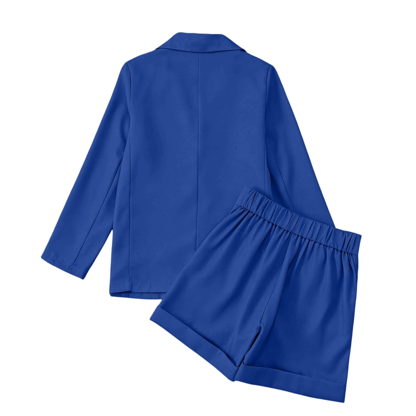 Mädchen formelles 2-teiliges Outfit Knopfleiste Langarm Oberteil elegant