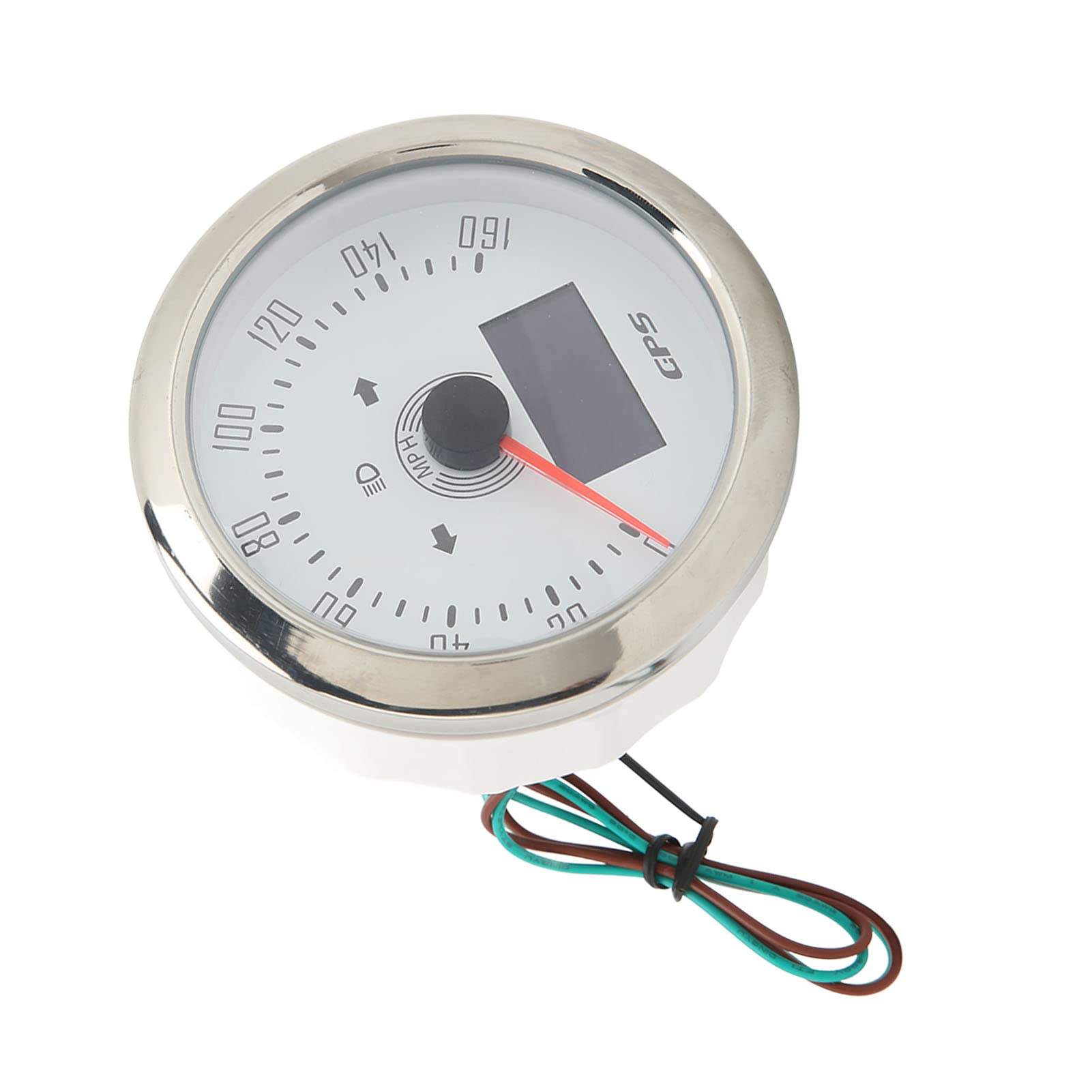 Contadometro a velocità Marina, 85 Mm 3 in 1 Tachimetro GPS 0-160 mph di Contachilometri con Funzioni di Cognello per Chilometraggio del Display OLED 9-32V per Auto a Barca