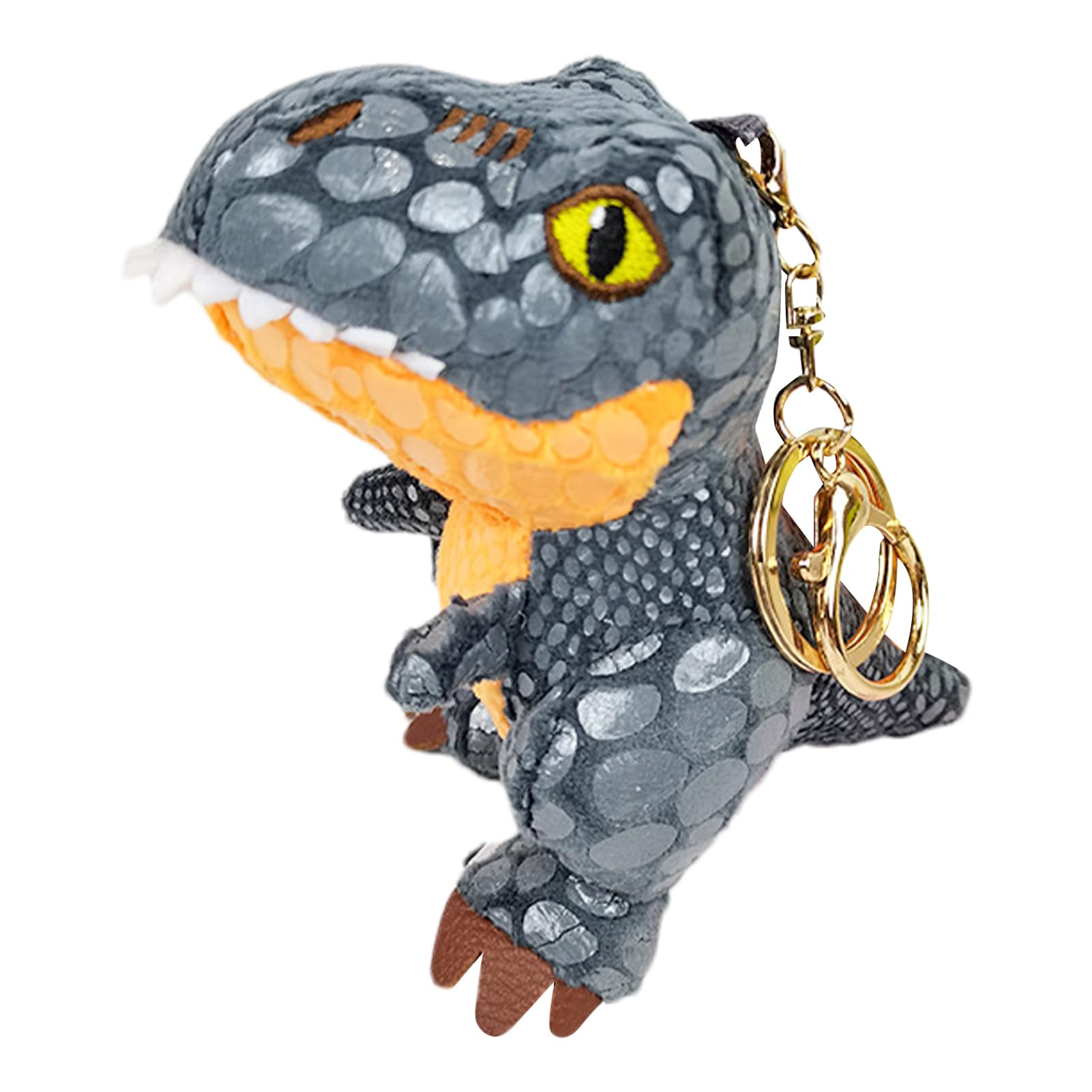 Stuffed Tyrannosaurus Keychain - 12cm Cute Plush Dinosaur Keychain For Bags, Keys, And Backpacks, Soft Stuffed Animal Pendant Toy For Kids And Adults, Fun Dinosaur Gift Decorative Key Ring