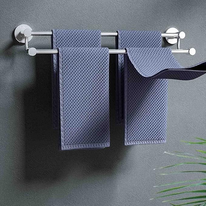 Image of SUNDRY Mega-Pro Stainless Towel Rack /Towel Hanger /Towel Rod for Bathroom and Kitchen (24 Inch Double Rod) 2 Feet