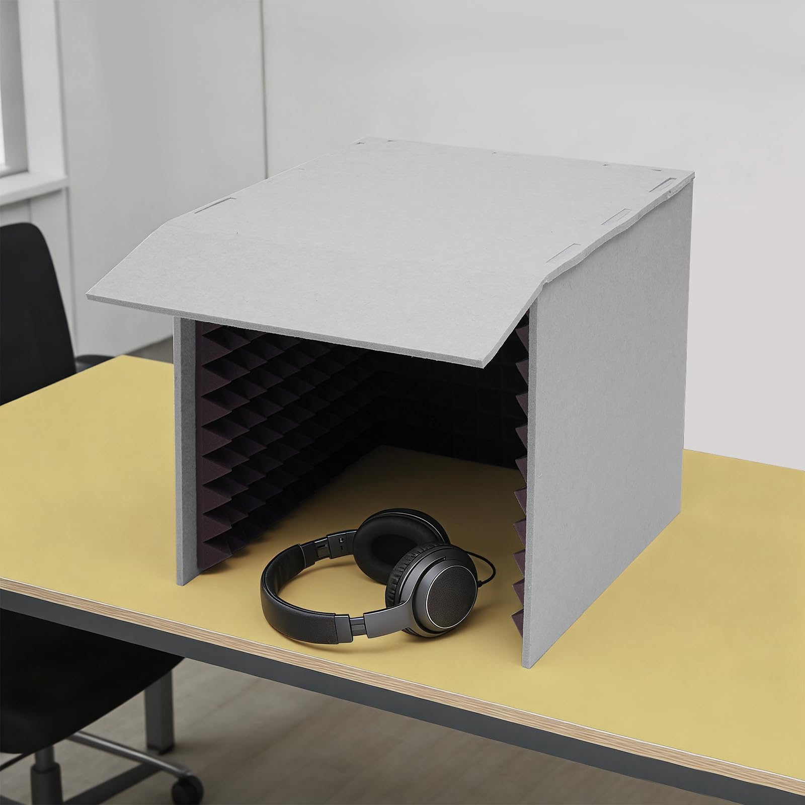 Tragbare Gesangskabine, Schallschutzabdeckung Schalldichte Abdeckung | Mikrofon Schallschutz Akustikschaumplatte Isolationskabine AufnahmeausrüStung für Studio Singen Podcast