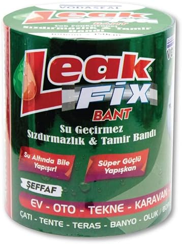Vodaseal Leakfix Yama Bant, Şeffaf, 100mmx1,5m