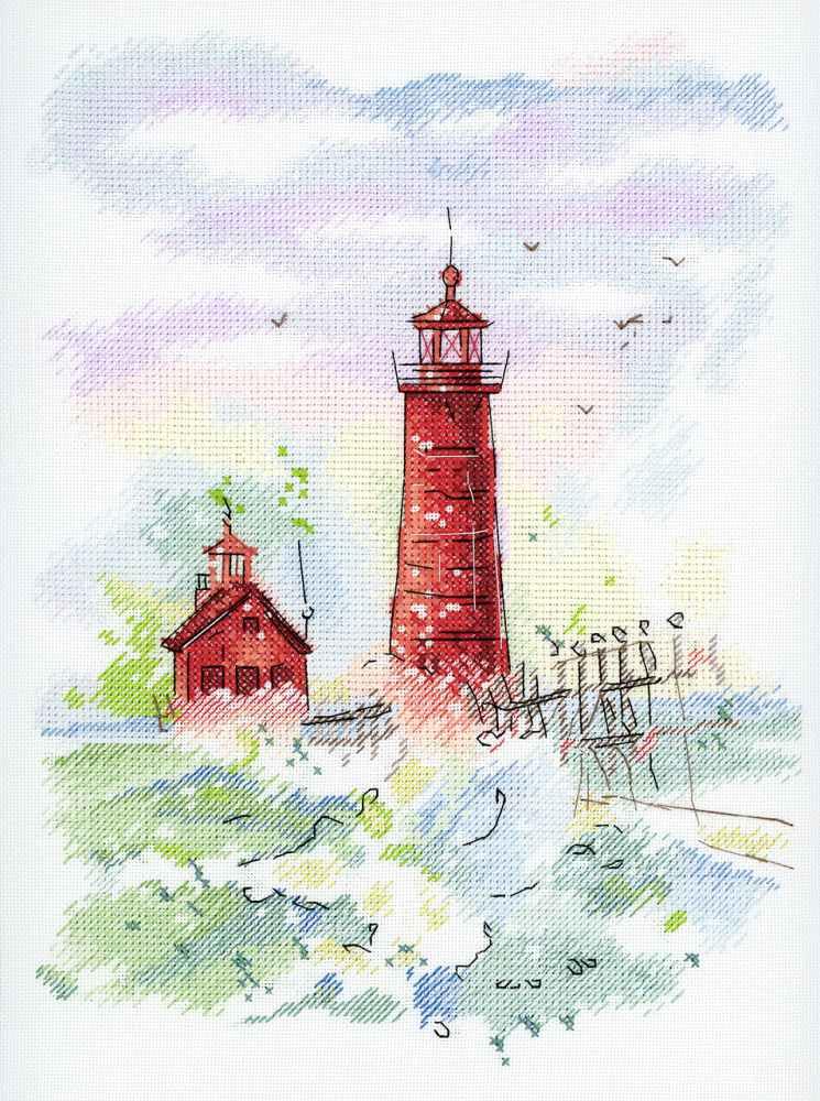 Zestaw do haftu krzyżykowego Harbour na płótnie Linda 27 hm. MP Studia