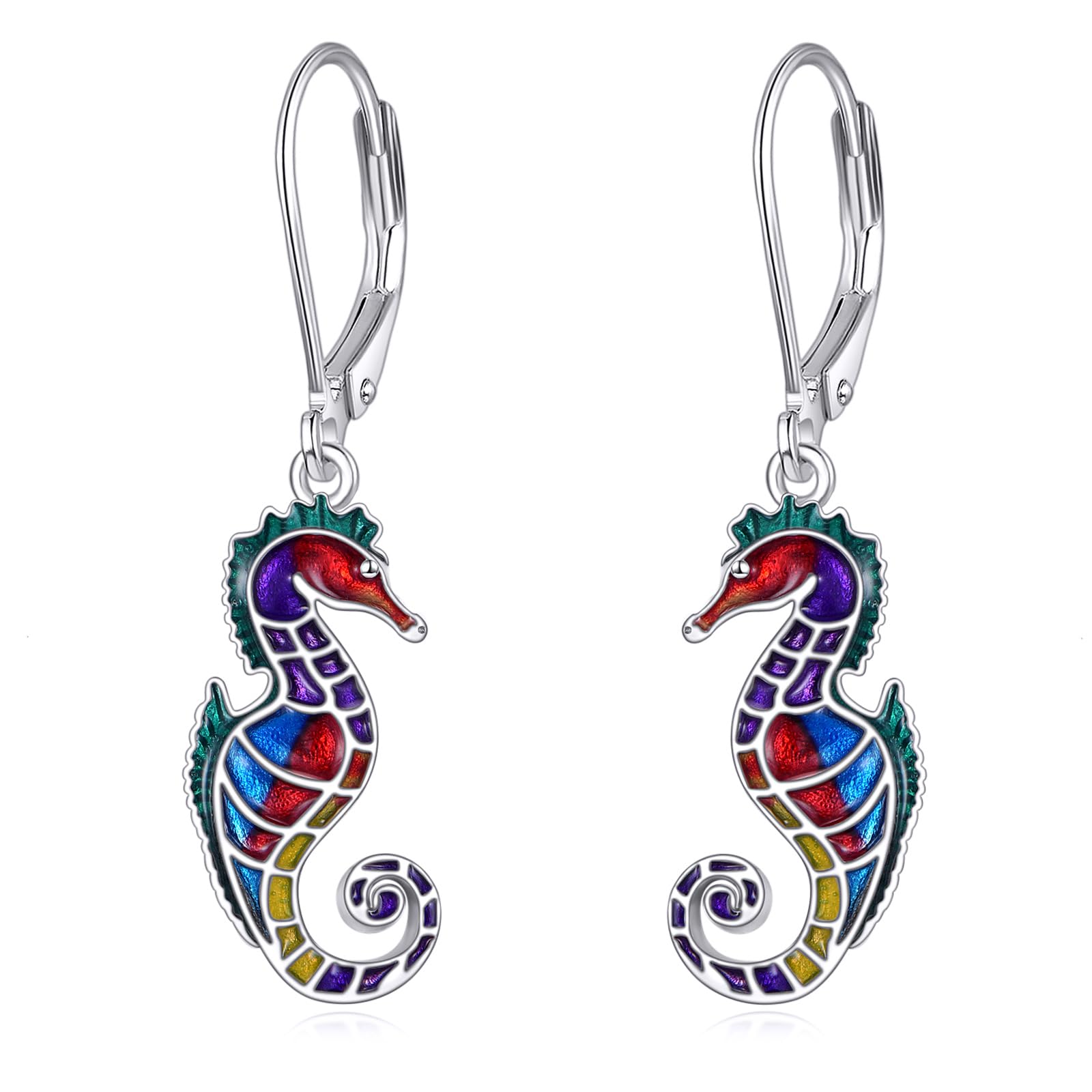 Vadmans Gato/Libélula/Mariposa Pendientes para Mujer Pendientes de Plata de Ley 925 Pendientes Colgantes Animales Pendientes Joyas Regalo para Niñas