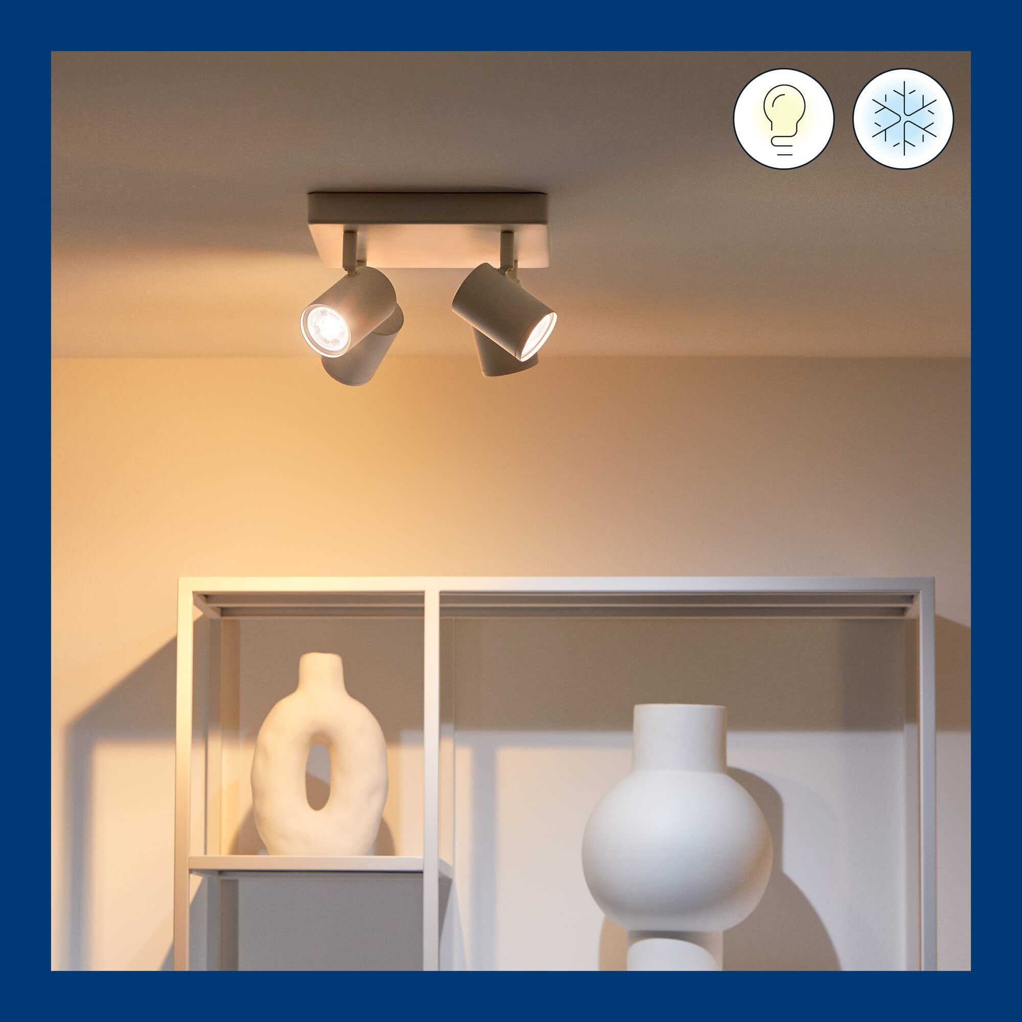 WiZ Inteligentna lampa Imageo, 4x reflektor LED, 3x5W, Wi-Fi, wiele odcieni bieli, szeroka paleta kolorów, sterowanie aplikacją