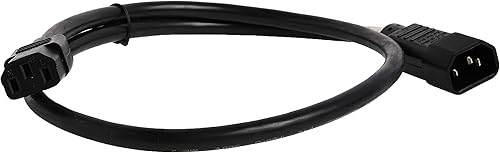 Miniatura 3 de TRIPP LITE P005-003 Cable de extensión de alimentación resistente 15A 14AWG C14 a C13, 3 pies, color negro