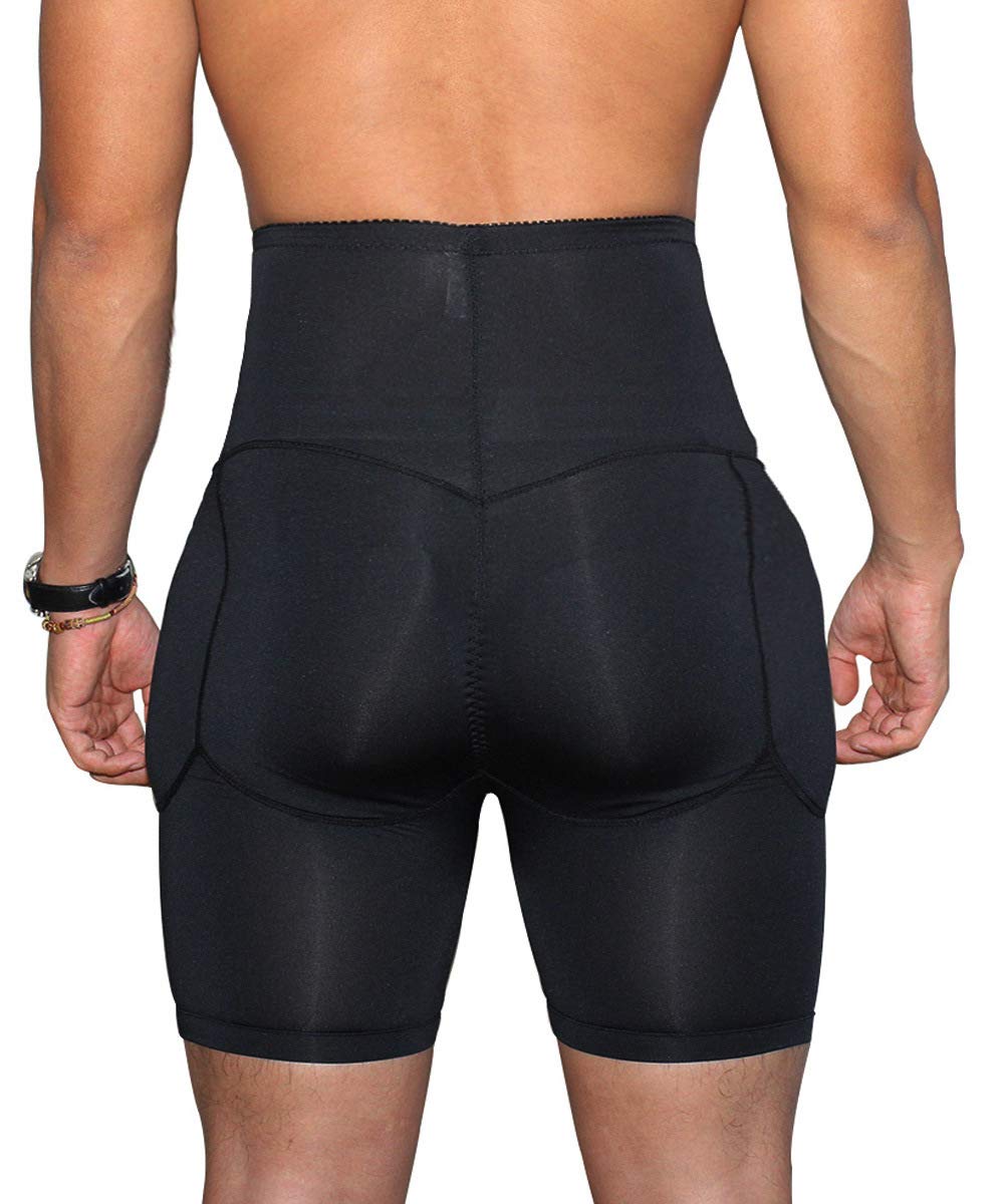 FTFDTMY Men's Padded Buttocks Bum Enhancer Hip-Up Boxers Panties High Waist Underwear Shape Perfect Sexy Buttocks