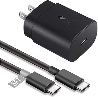 USB C Fast Charger Cord for Samsung Galaxy S25 Ultra/S25+/S25 S24 S23 S22 S21 S20 Plus Ultra,25W Wall Super Fast Charging Block for Samsung Galaxy Note 20 10 9 8/ S10 S9 S8 Androi…