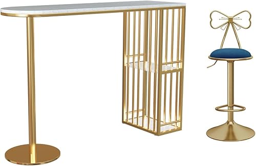 Mesa alta de mármol para bar, mesa alta nórdica moderna contra la pared, mesa larga para sala de estar, dormitorio, mesa de bar, mesa de estudio,