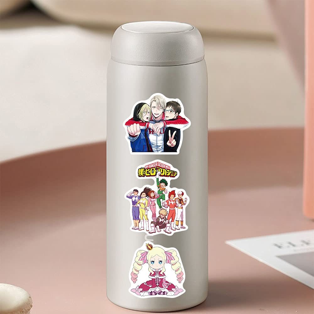 50 pezzi BLEACH adesivi misti anime per laptop, paraurti, skateboard, bottiglie d'acqua, computer, telefono, pacchetto di adesivi anime per bambini/ragazzi