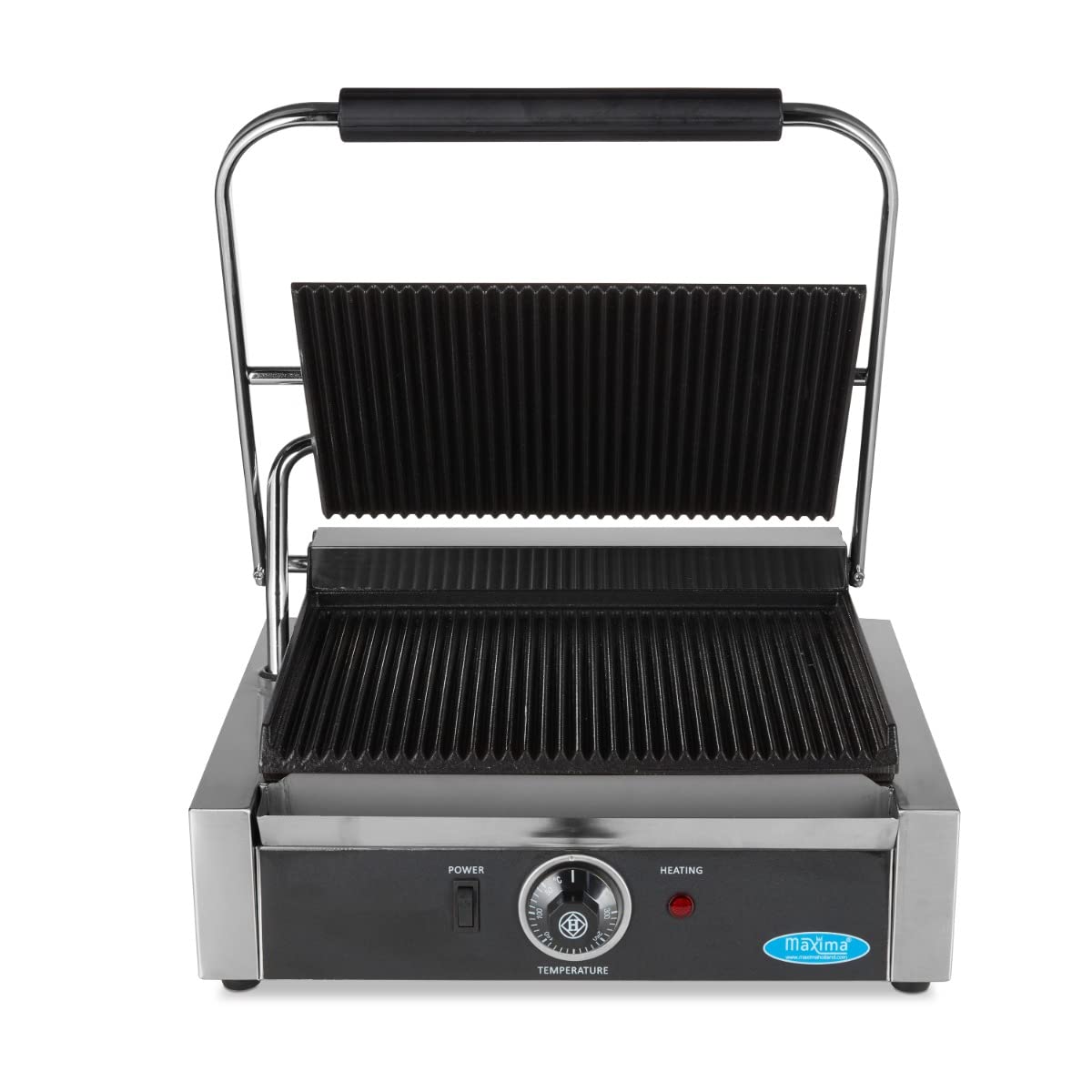 Maxima Gril de contact gastro – Rainuré – Plaque de cuisson simple – 33,5 cm