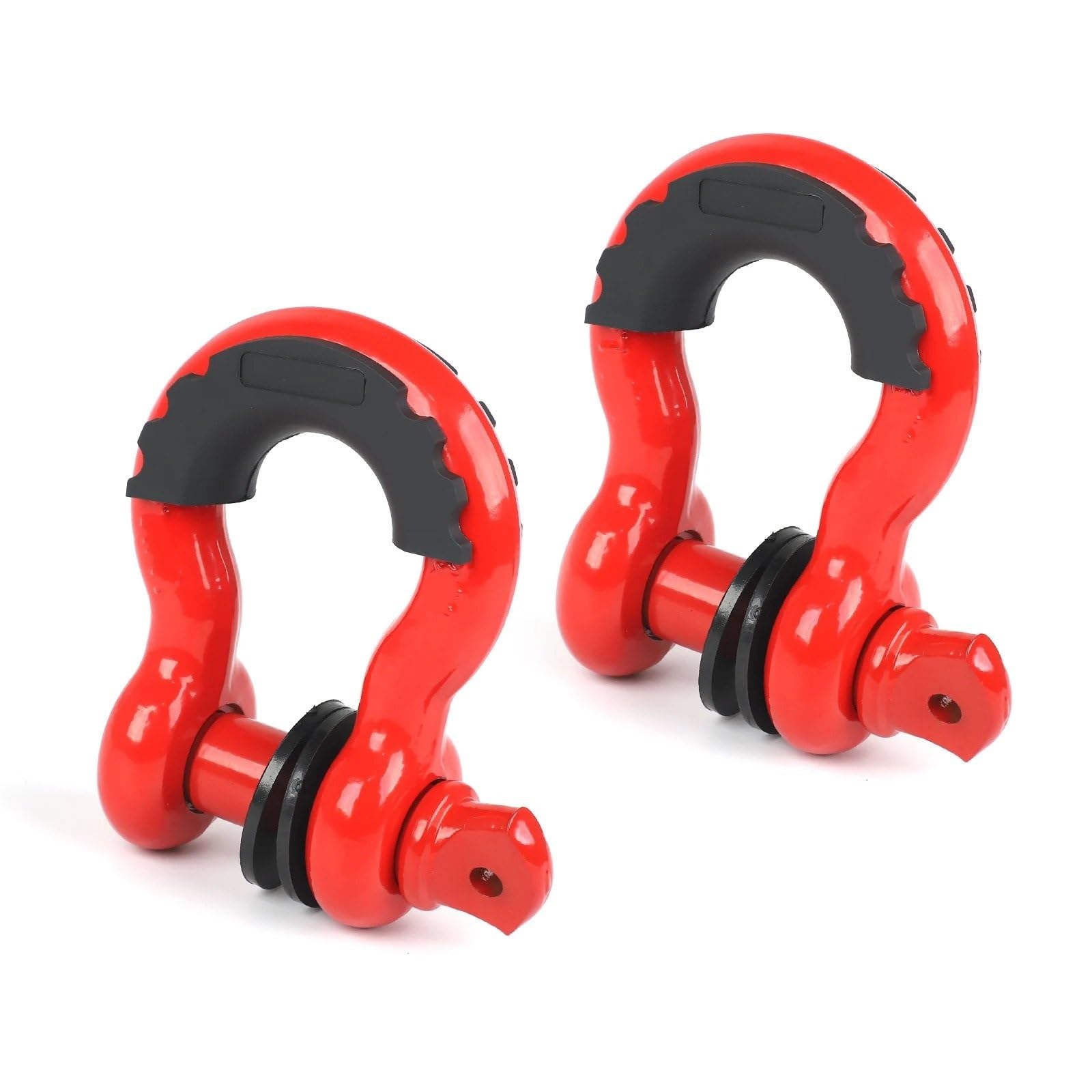 Hak holowniczy do wciągarki Hak holowniczy zgodny z szeklą D-Ring z zabezpieczeniem lina wciągarki przyczepa(1 pair of hooks)