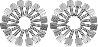 TEHAUX Computer Thumb Screw Case Screws Case Screws 2 sets Silver Iron Thumb Nickle Computer Screws Metal Thumbscrews Plated Case Rgb Computer Pc Knurled Thumbscrew