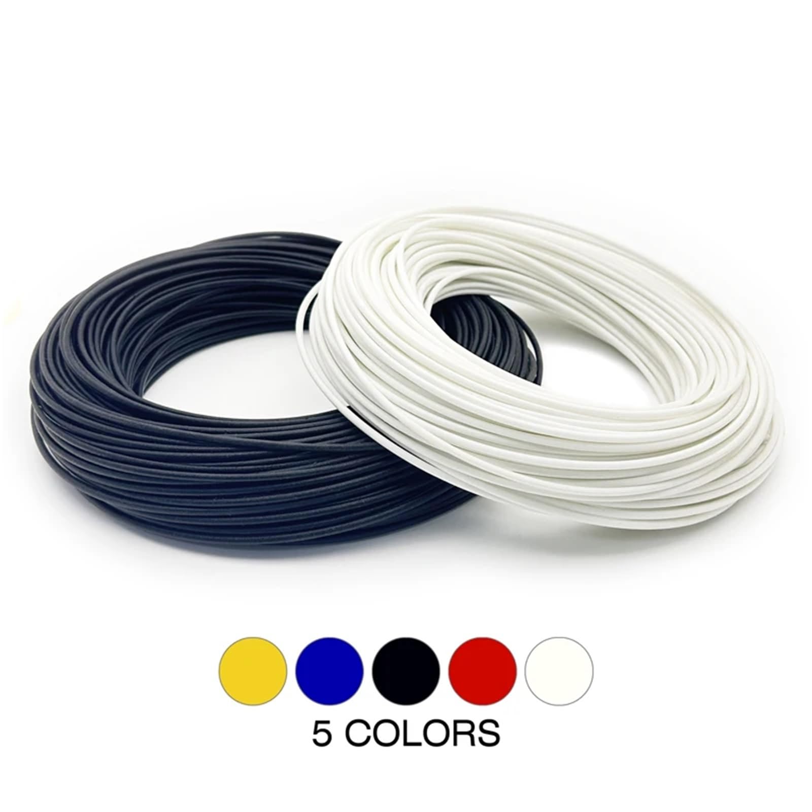 Manguito de Alambre Trenzado de Fibra de Vidrio Resistente al Fuego for aislar Cables y tuberías.(Black,10mm,10M)
