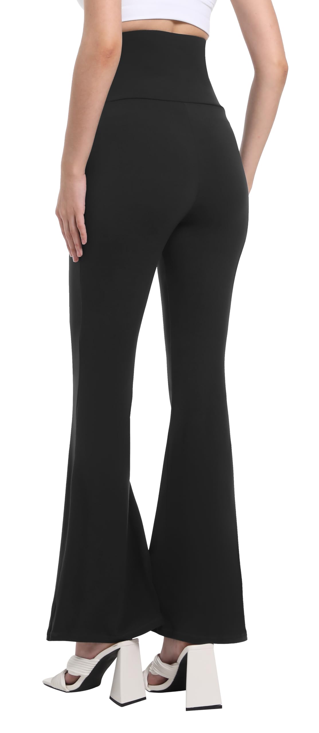 Legging De Maternité Femme Pantalon évasé De Yoga Travail Loisirs Sport Décontracté du Ventre De Sport