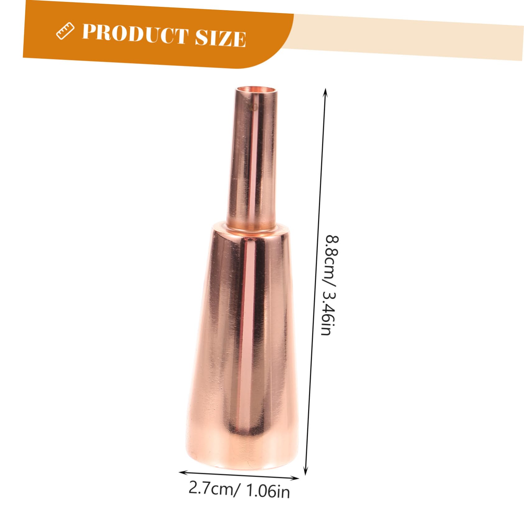 Hemoton Trusted Trumpet Accessory Metal Trumpet Mouthpiece Conical Design and Easy to Install