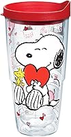 Vista 1 de Tervis Peanuts™ - Valentine's Day Made in USA Double Walled Insulated Tumbler Cup Keeps Drinks Cold & Hot, 24oz, Clear