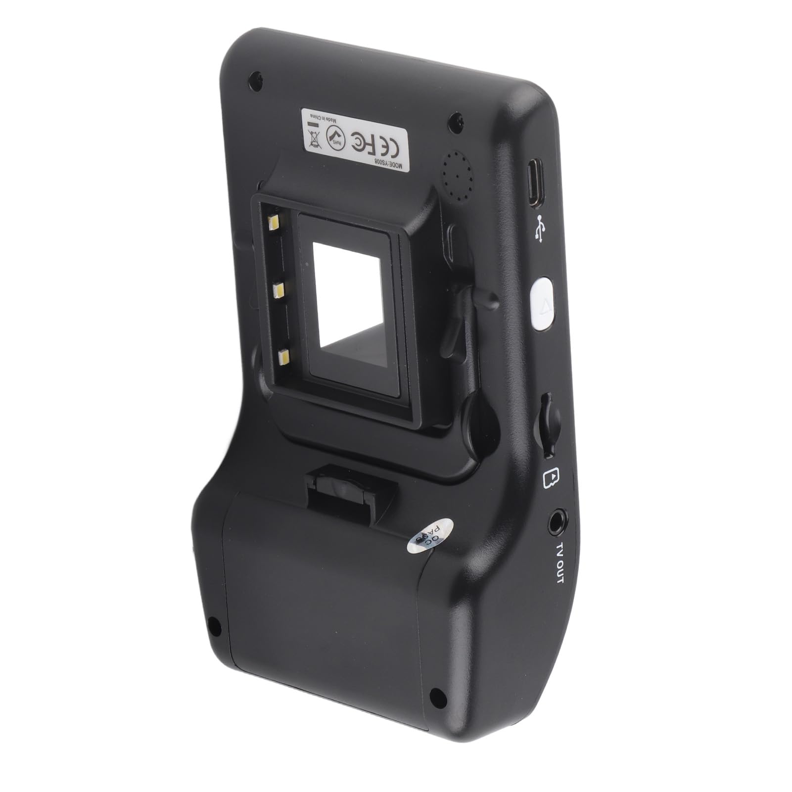 Lupa digital portátil, ayuda de lectura electrónica, imagen de alta definición, 8 modos de color con mango plegable para baja visión (BLACK)
