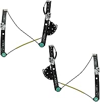 Vista 63 de TRQ Juego de elevalunas eléctrico trasero compatible con Volkswagen Golf 1999-2006 Jetta VW1550102 VW1551102 1999-2005