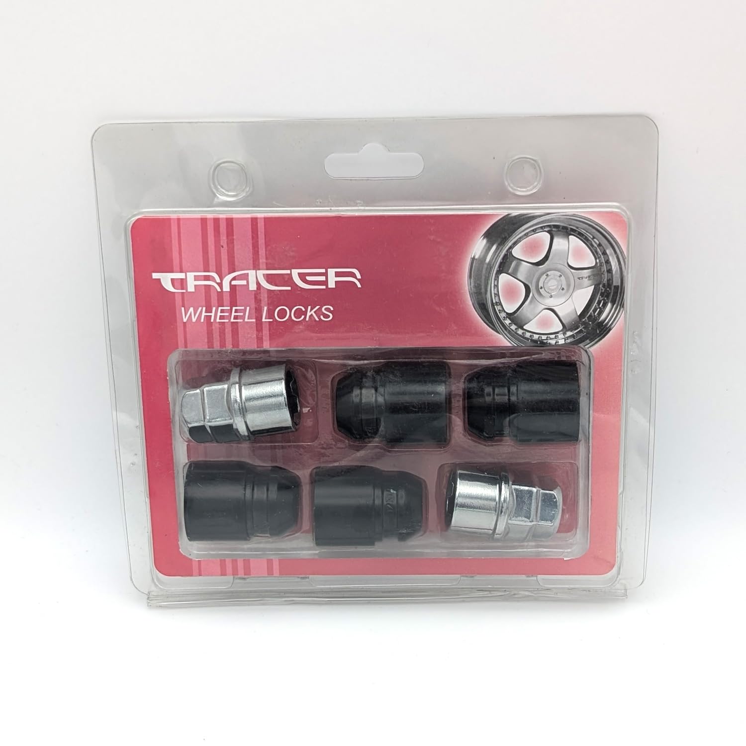 TRACER Dadi Antifurto Cerchi M12x1.5 Connici 60° 34 mm Chiavi 19/21 4 Pezzi