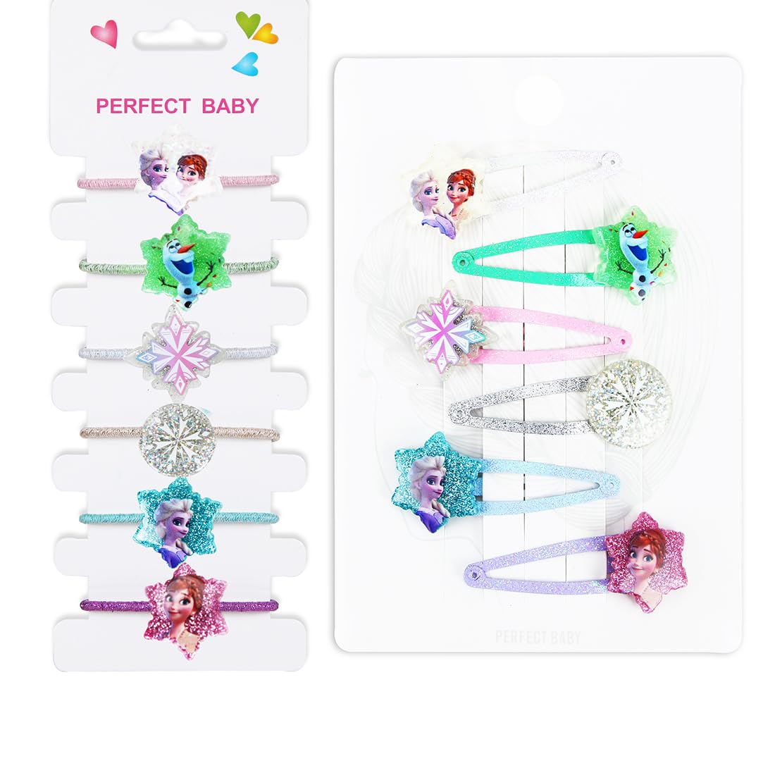 Gomas Pelo Niñas,Horquillas para el Pelo,Hair Accessories,Dibujos Animados Pinza Pelo,12pcs Accesorios para el Pelo Infantiles para Niñas para Vestir a niñas pequeñas