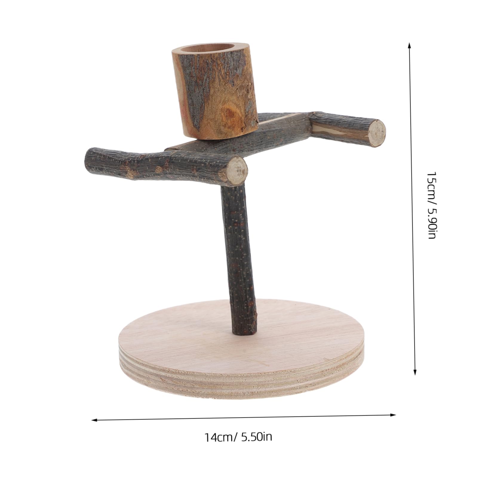 BCOATH Robust Bird Ladder Swing Stand Parrot Training Perch with Bowl Playtime Accessory